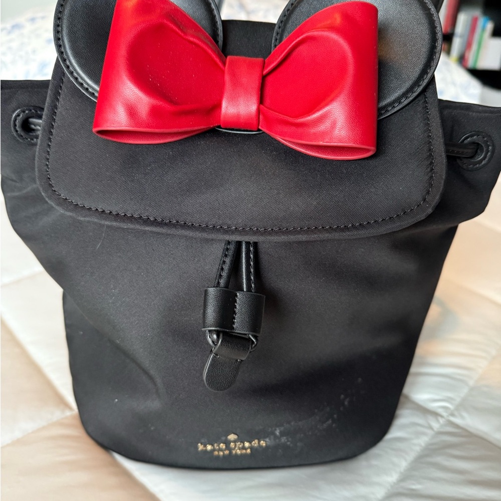 Kate Spade X Disney Black Nylon Minnie Mouse Backpack